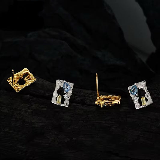 Playing Card Stud Earrings