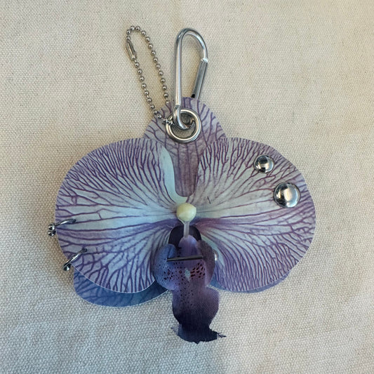 Pierced Orchid Bag Charm