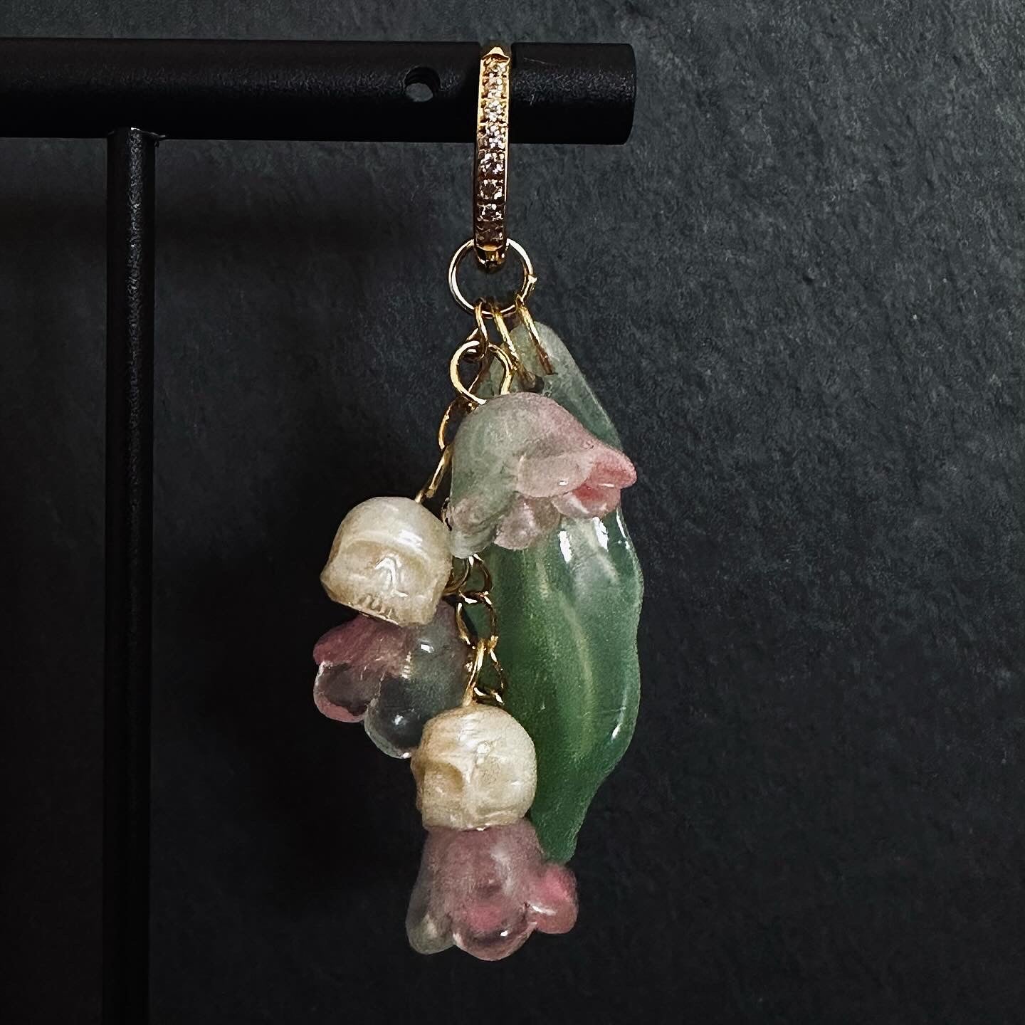 Cotton Candy Floral Garland Earrings